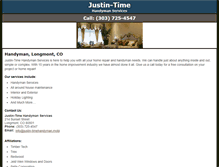 Tablet Screenshot of justin-timehandyman.com